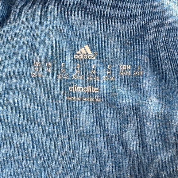 Adidas Blue Fitted Sleeveless Tank Top - Picture 8 of 8